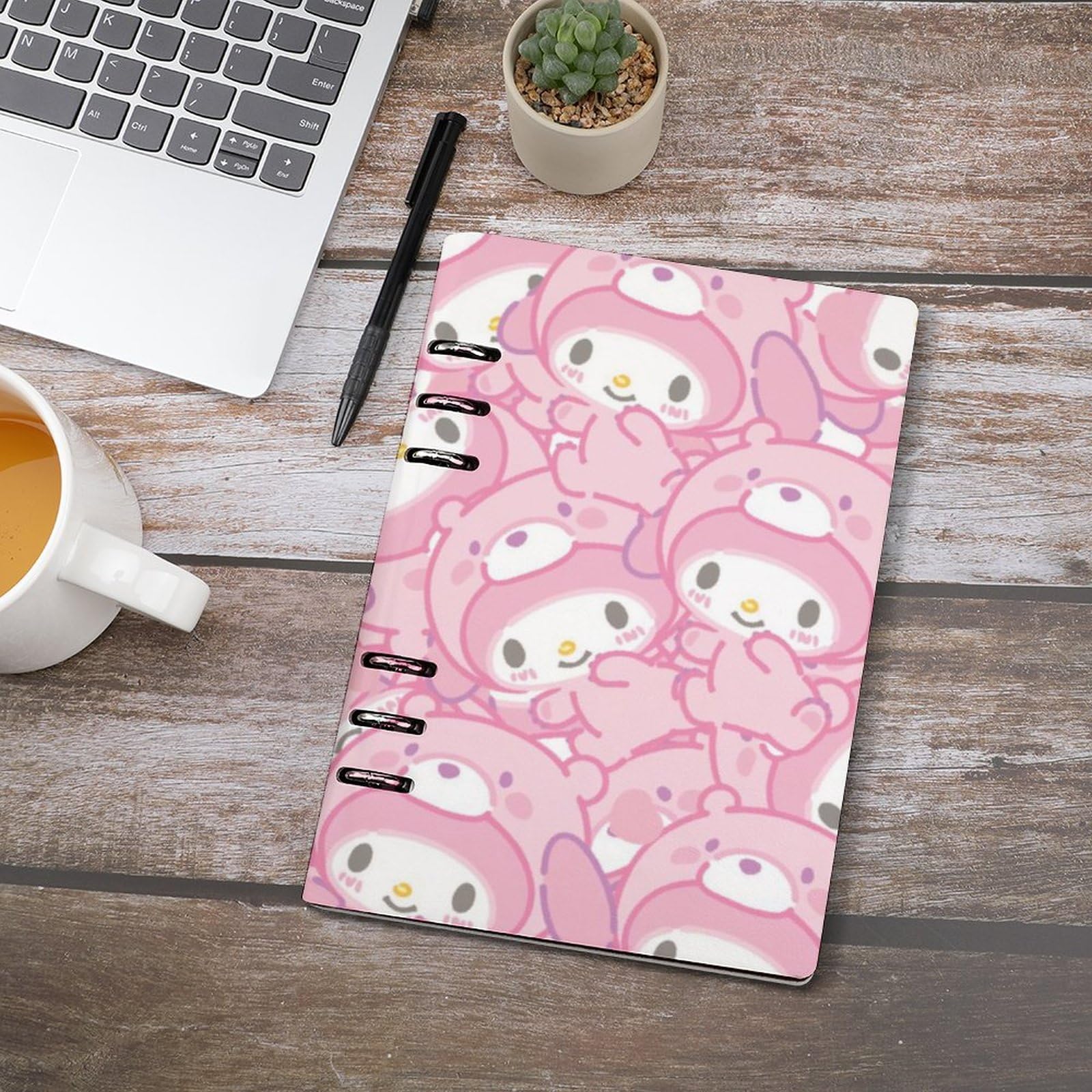 Amazon.co.jp: マイメロ バインダーノート メモ帳 システム手帳 PU